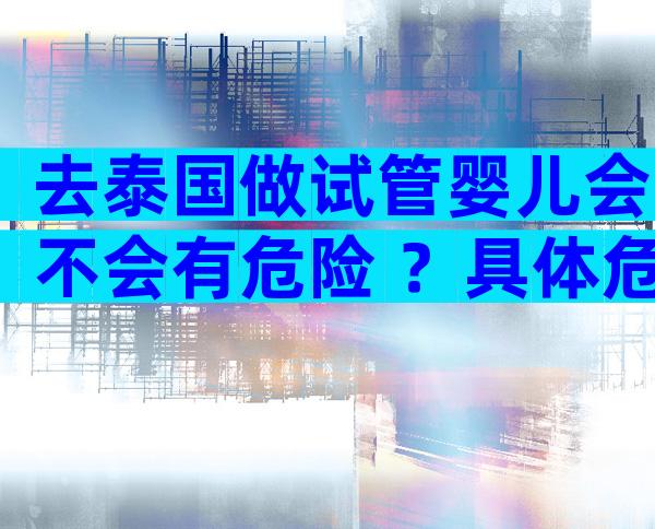去泰国做试管婴儿会不会有危险 ？具体危险 有哪些？